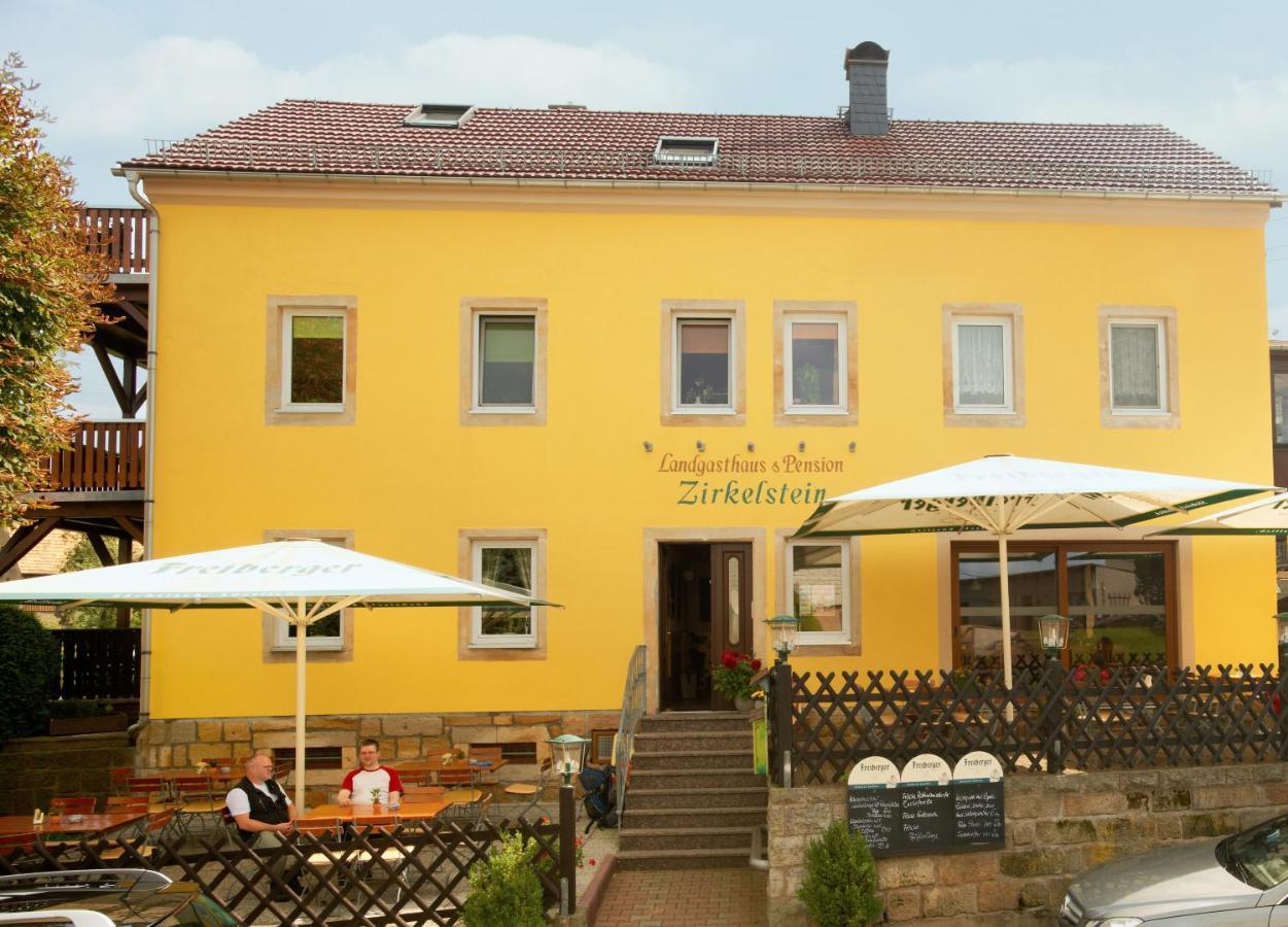 Gasthaus & Pension Zirkelstein Schöna Zewnętrze zdjęcie