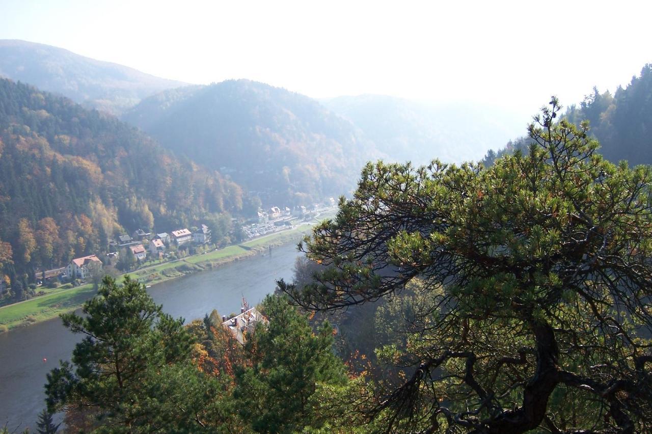 Gasthaus & Pension Zirkelstein Schöna Zewnętrze zdjęcie