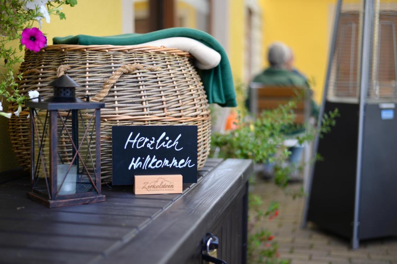 Gasthaus & Pension Zirkelstein Schöna Zewnętrze zdjęcie